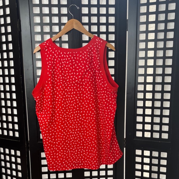 ❤️ Chico’s Zenergy Red Sleeveless Stretch Flowy Top Women Size 3 XL ❤️ - Picture 8 of 12